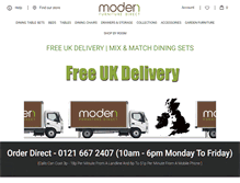 Tablet Screenshot of modernfurnituredirect.co.uk